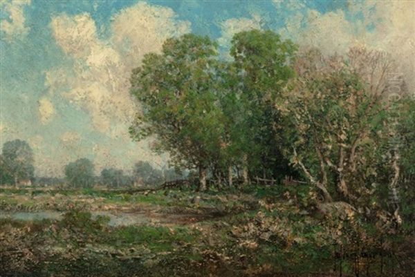 Spring Landscape Oil Painting by Julian Onderdonk