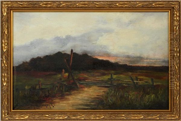 Landscape At Dusk Oil Painting by Julian Onderdonk