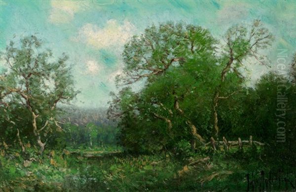 Spring Landscape Oil Painting by Julian Onderdonk