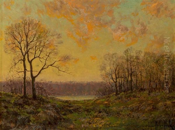 Forest Lake Oil Painting by Julian Onderdonk