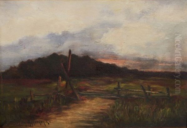 Untitled (texas Sunset) Oil Painting by Julian Onderdonk