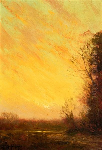 At Sunset Oil Painting by Julian Onderdonk