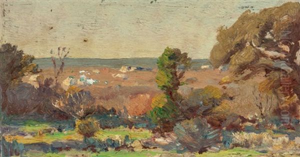 Golden Hill Country Oil Painting by Julian Onderdonk