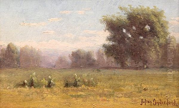 Cactus Field Oil Painting by Julian Onderdonk