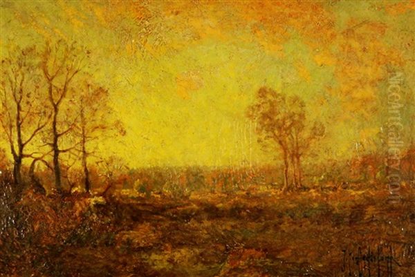 Sunset Glow Oil Painting by Julian Onderdonk