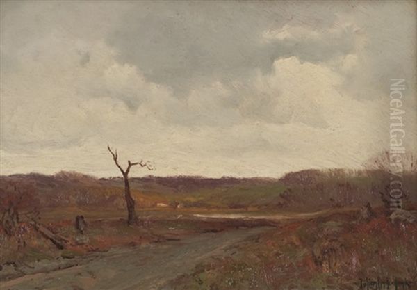 Gray Day, Sullivan Co. Ny Oil Painting by Julian Onderdonk