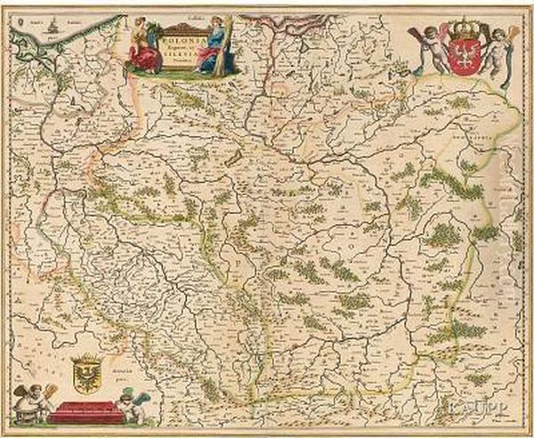 Polonia Regnum Et Silesia Ducatus Oil Painting by Willem Blaeu