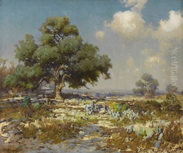 The Wood Gatherers Oil Painting by Julian Onderdonk