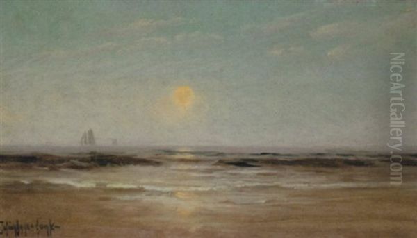 The Rising Moon Oil Painting by Julian Onderdonk