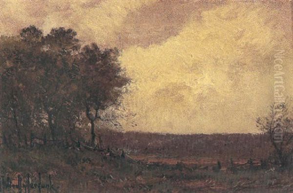 A Pasture At Dusk Oil Painting by Julian Onderdonk