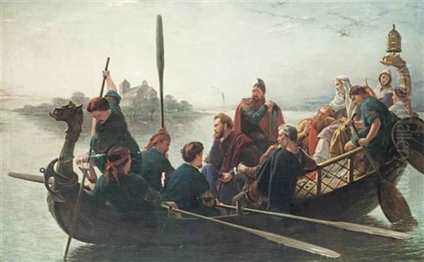 The Lay Of King Canute Oil Painting by Henry Nelson O'Neil