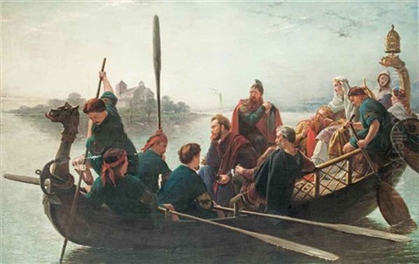 The Lay Of King Canute Oil Painting by Henry Nelson O'Neil