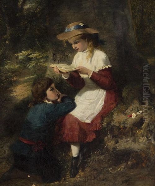 Fairy Tales Oil Painting by George Bernard O'Neill