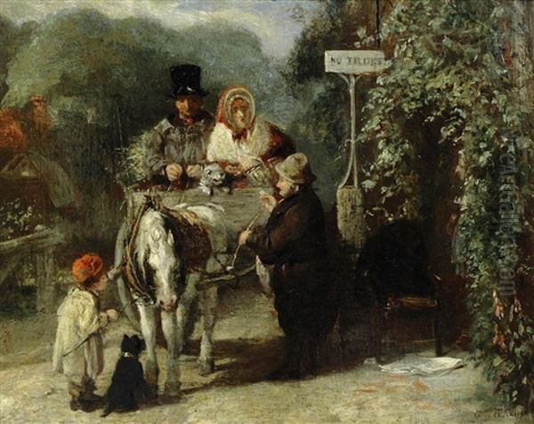 At The Tavern Oil Painting by George Bernard O'Neill