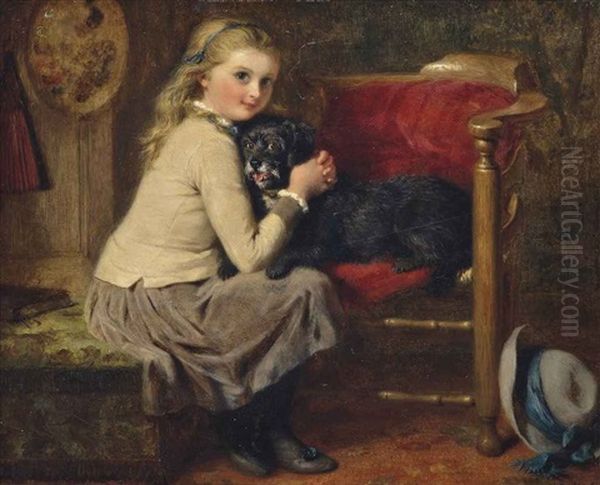 Love Me, Love My Dog Oil Painting by George Bernard O'Neill