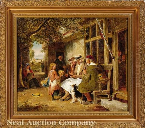 Judging The Wheat Oil Painting by George Bernard O'Neill