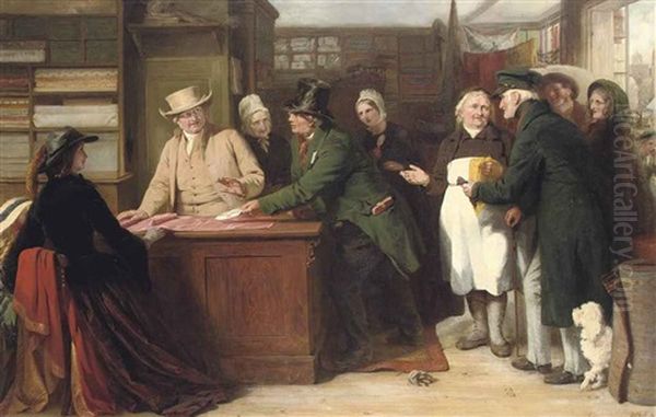 The Quaker And The Tax-gatherer Oil Painting by George Bernard O'Neill