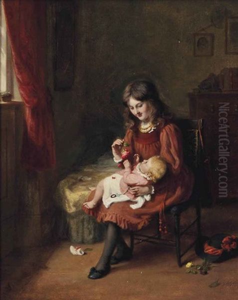 The Young Nurse Oil Painting by George Bernard O'Neill