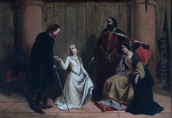 Scene From Hamlet, 1867 Oil Painting by Henry O'Neill