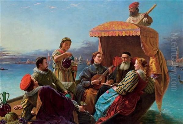 Happy Days Of Titian Oil Painting by Henry Nelson O'Neill