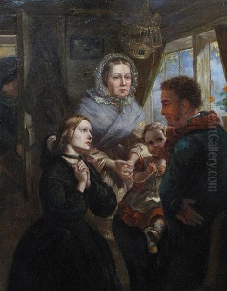 A Plea For Sympathy Oil Painting by Henry Nelson O'Neill