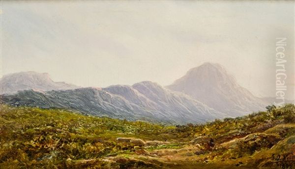 Vista Del Monte Tomi, Pollensa, Mallorca Oil Painting by Joan O'Neille