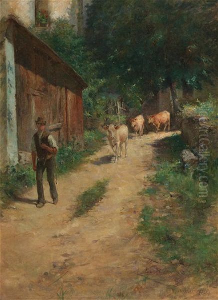 Returning From The Pasture by Maria Onken-Palme