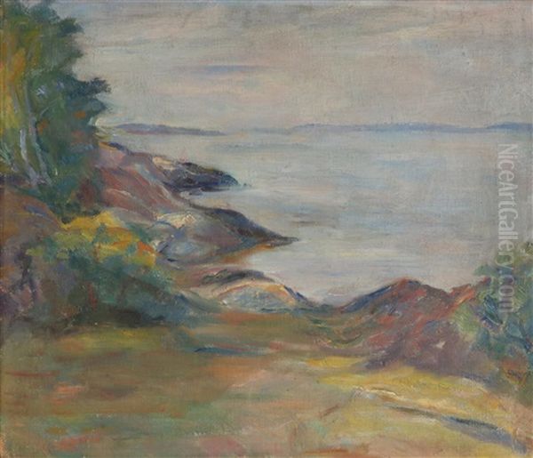 Fra Ertsviken, Hurum Oil Painting by Soren Onsager