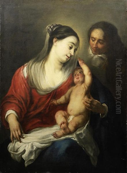 The Madonna And Child Oil Painting by Jacob Oost the Elder