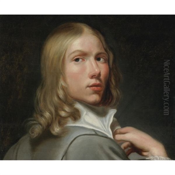 Portrait Of A Young Man Oil Painting by Jacob Oost the Elder