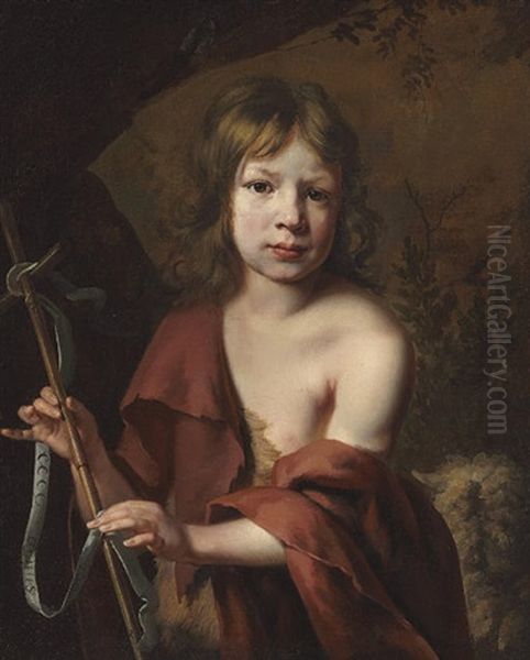 Portrait Of A Boy As Saint John The Baptist Oil Painting by Jacob Oost the Elder