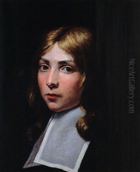 Portrait Eines Jungen Mannes Oil Painting by Jacob Oost the Elder