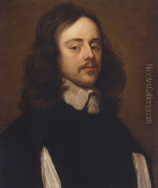 Portrait Of A Gentleman With A Moustache Oil Painting by Jacob Oost the Elder