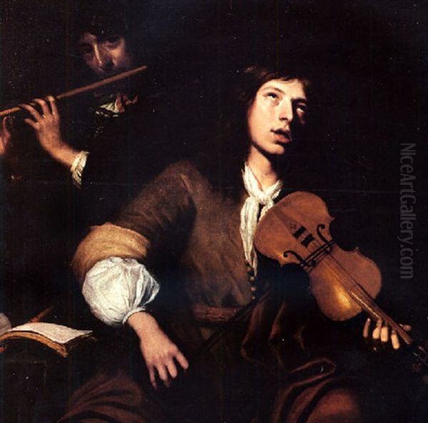 Le Musiciens Oil Painting by Jacob Oost the Elder