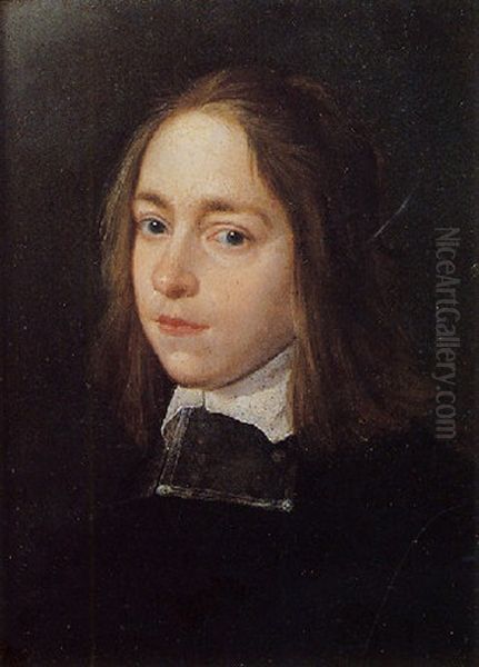 Portrait D'un Jeune Homme Au Col Blanc Oil Painting by Jacob Oost the Elder