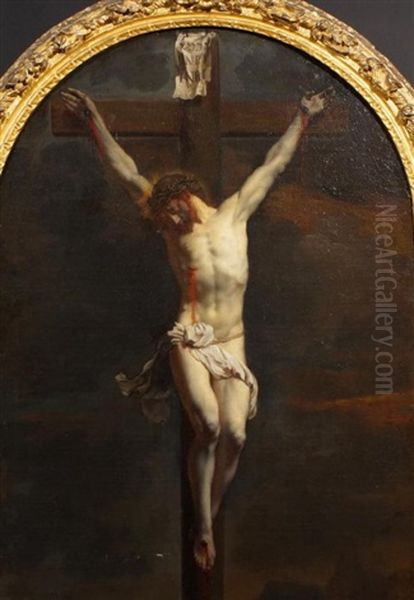 Crucified Christ Oil Painting by Jacob Oost The Younger