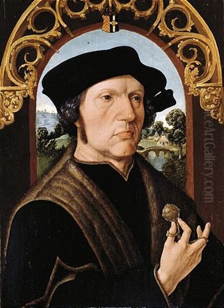 Portrait Of Jan Gerritz. Van Egmond Van De Dijenborgh Oil Painting by Jacob Cornelisz Van Oostsanen