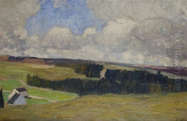 Wolken Uber Der Anhohe Oil Painting by Walter Ophey