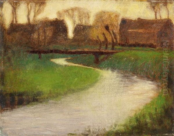 Partie Am Niederrhein Oil Painting by Walter Ophey