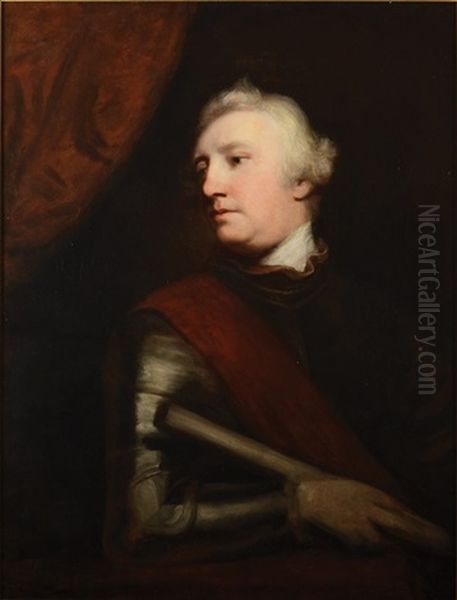 Portrait Of George 1st Marquess Townshend ( After Joshua Reynolds) Oil Painting by John Opie