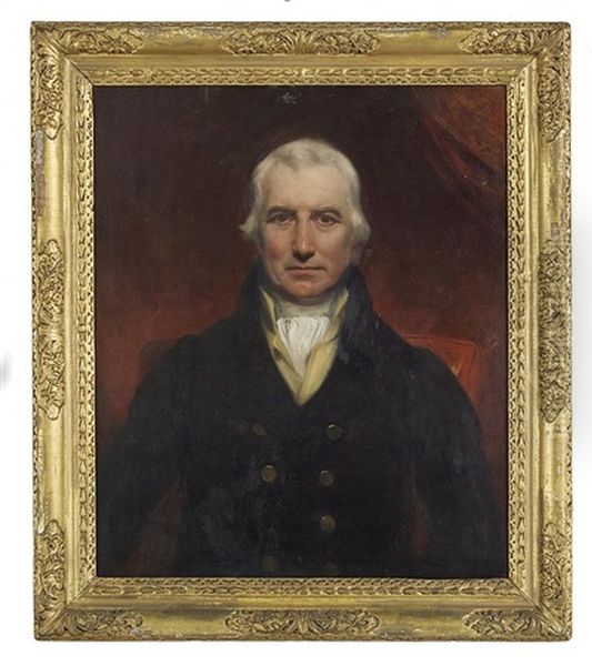 Portrait Of A Gentleman In A White Silk Cravat Oil Painting by John Opie