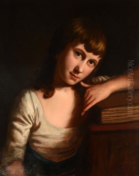 A Portrait Of Lydia Gwennap Oil Painting by John Opie