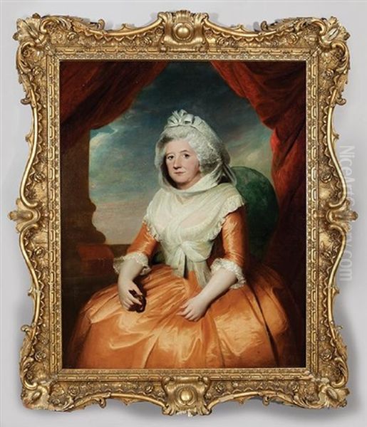 Portrait Of Mrs. Maria Kenyon Jones Walley Of Scarborough Oil Painting by John Opie