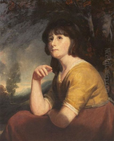 Portrait Of A Girl, Said To Be Lady Bathurst Oil Painting by John Opie