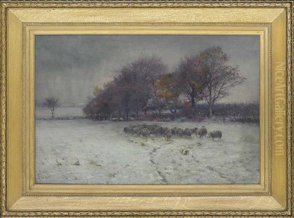 Winter Oil Painting by John Blair