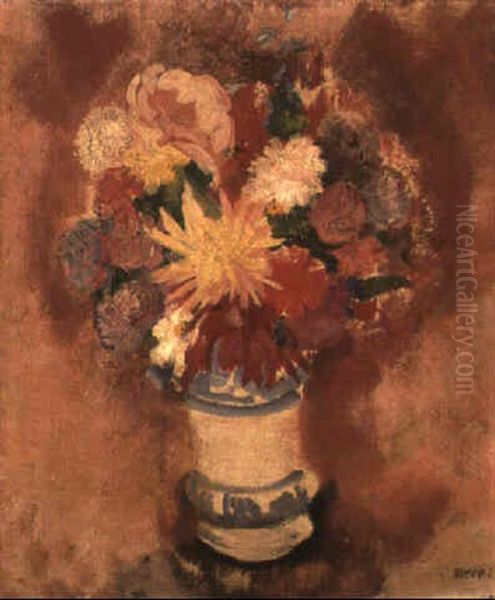 Blumenstraus Oil Painting by Max (Mopp) Oppenheimer