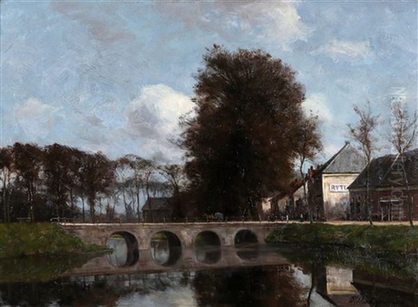 Ingang Van Het Stadje Goes Oil Painting by Willem Johannes Oppenoorth