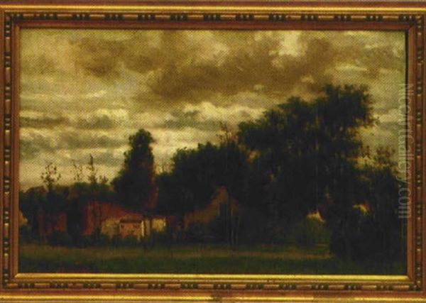 Landschaft Mit Blick Auf Ein Gehoft Oil Painting by Willem Johannes Oppenoorth