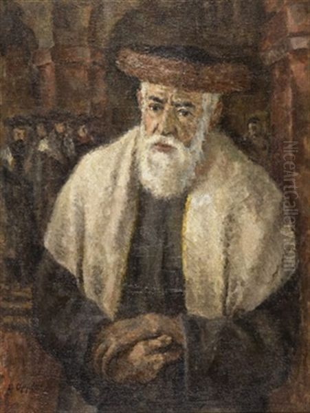 Rabbai Oil Painting by Ernst Oppler