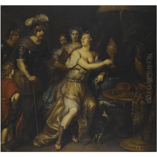 Sophonisba Receiving The Chalice Oil Painting by Kaspar Jacob Opstal the Younger